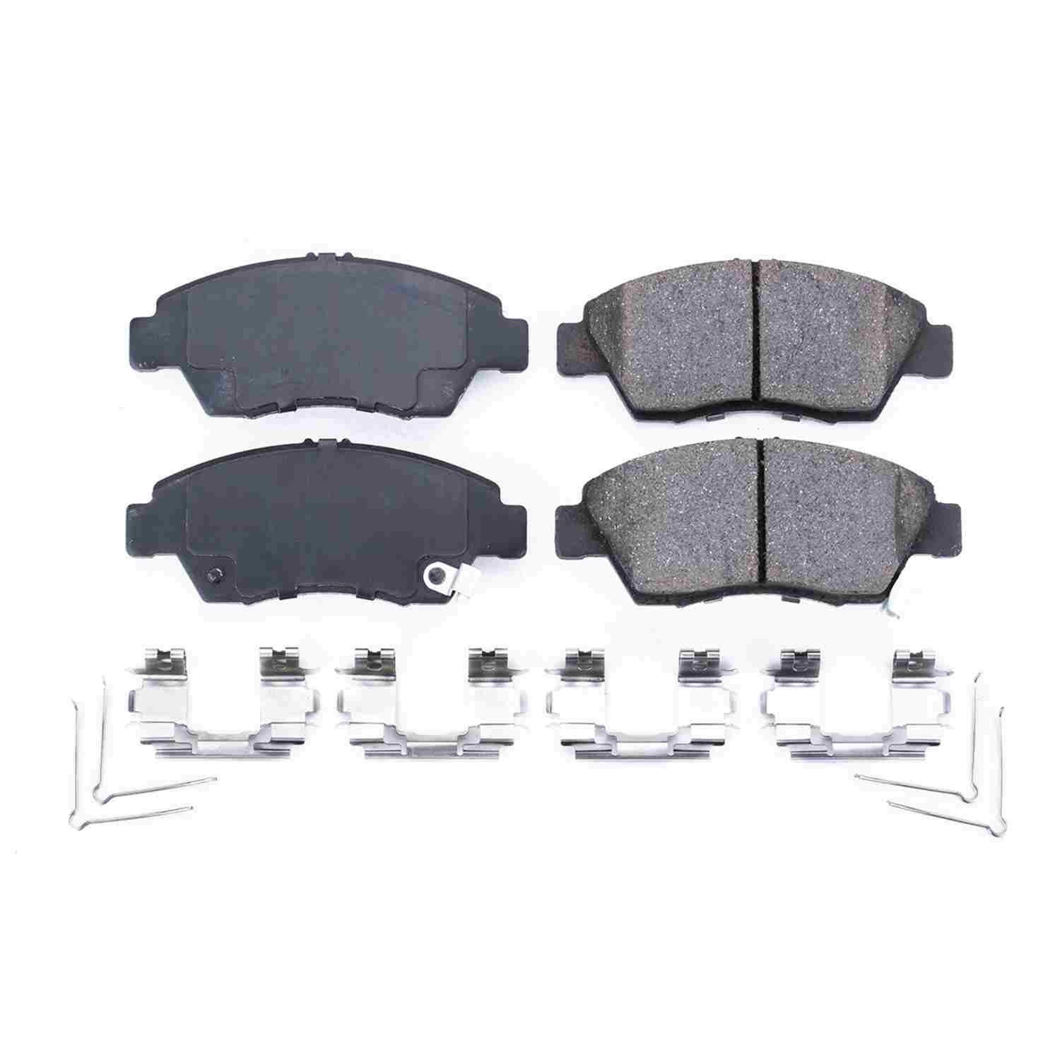 Front View of Front Disc Brake Pad Set POWERSTOP 17-948