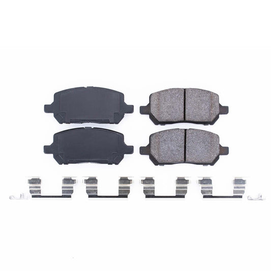 Front View of Front Disc Brake Pad Set POWERSTOP 17-956