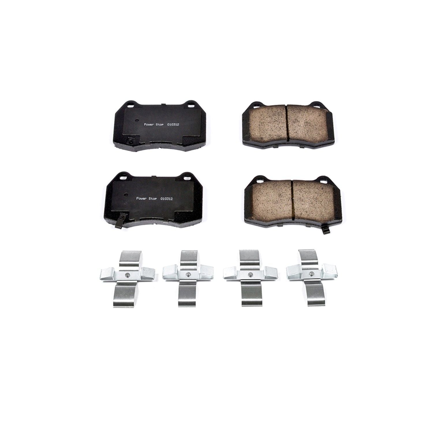 Front View of Front Disc Brake Pad Set POWERSTOP 17-960