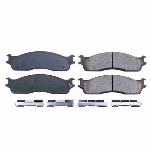 Front View of Front Disc Brake Pad Set POWERSTOP 17-965