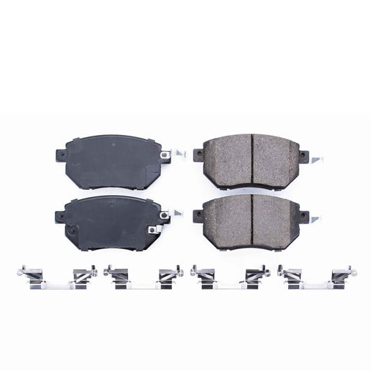 Front View of Front Disc Brake Pad Set POWERSTOP 17-969