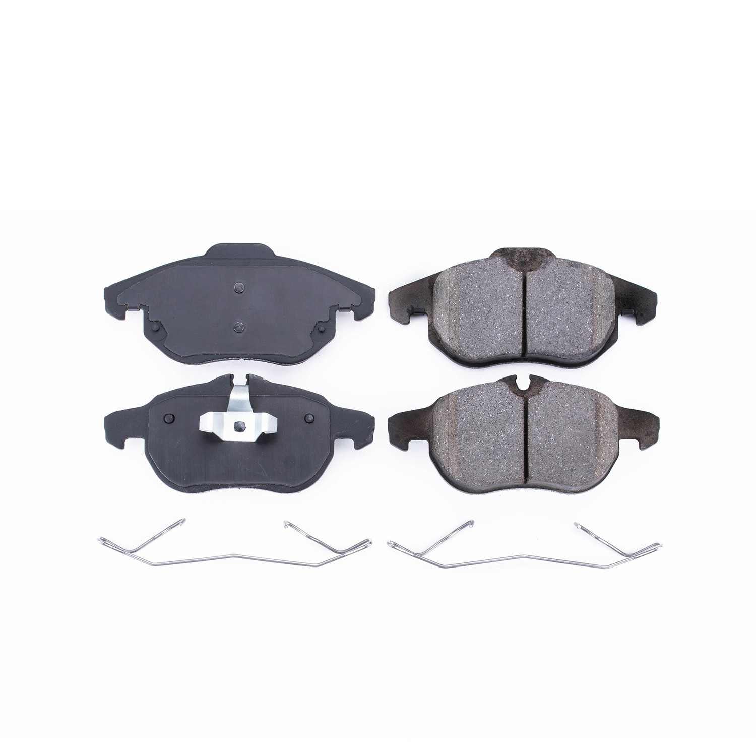 Front View of Front Disc Brake Pad Set POWERSTOP 17-972