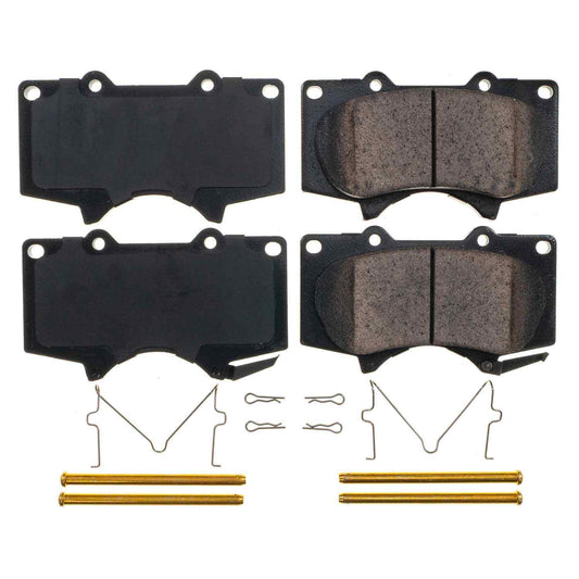 Front View of Front Disc Brake Pad Set POWERSTOP 17-976N