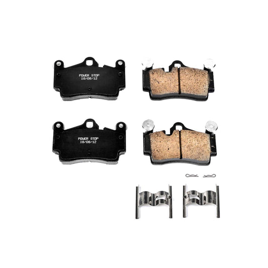 Front View of Rear Disc Brake Pad Set POWERSTOP 17-978