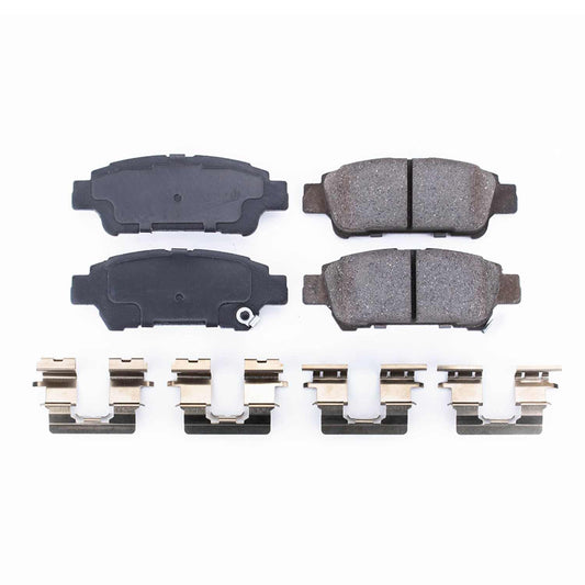 Front View of Rear Disc Brake Pad Set POWERSTOP 17-995