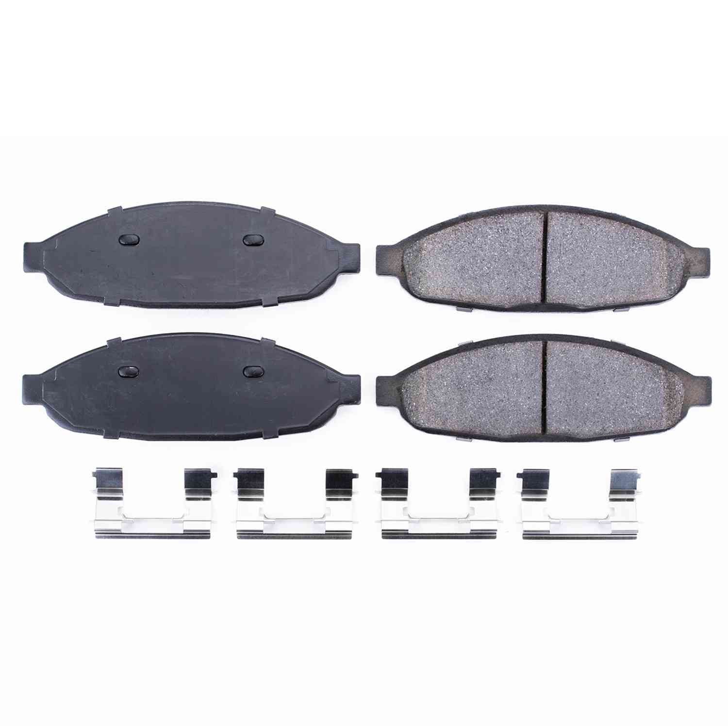 Front View of Front Disc Brake Pad Set POWERSTOP 17-997