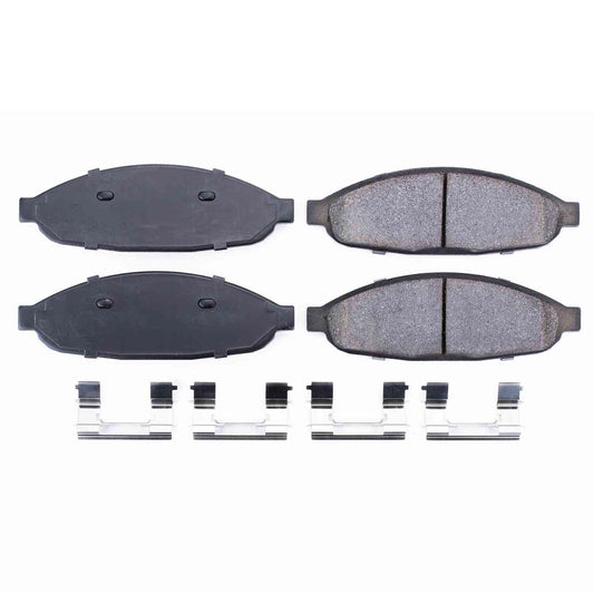 Front View of Front Disc Brake Pad Set POWERSTOP 17-997