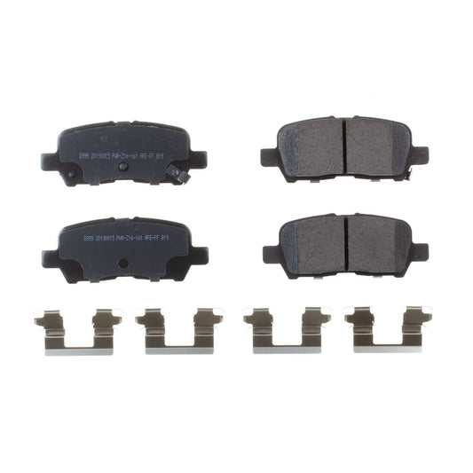 Front View of Rear Disc Brake Pad Set POWERSTOP 17-999