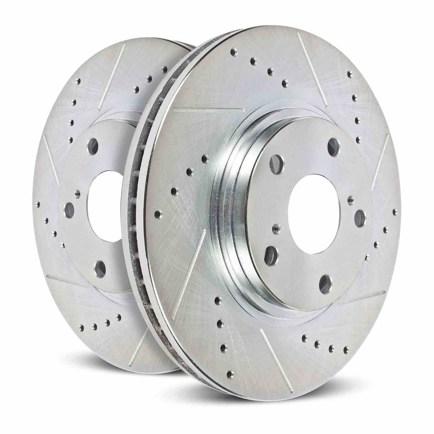 Front View of Rear Disc Brake Rotor Set POWERSTOP AR8174XPR