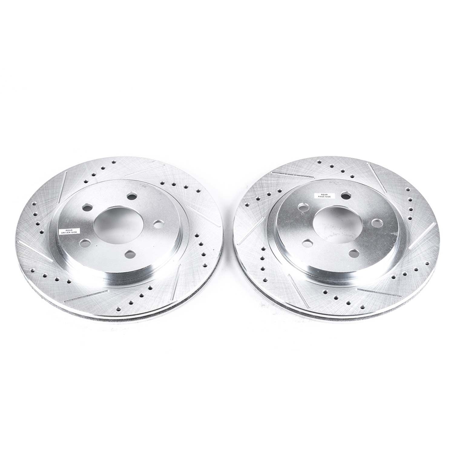 Top View of Rear Disc Brake Rotor Set POWERSTOP AR8174XPR