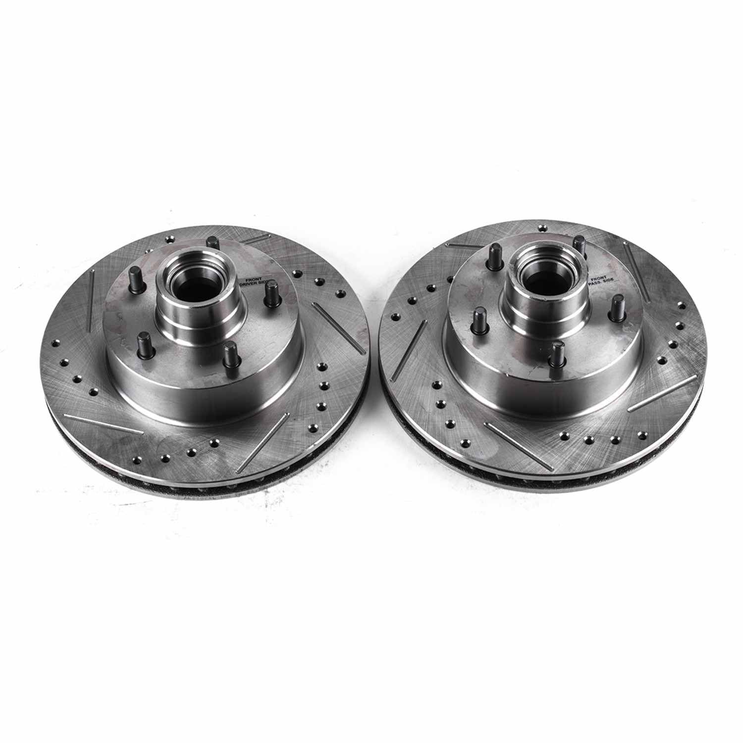 Top View of Front Disc Brake Rotor Set POWERSTOP AR8202XPR