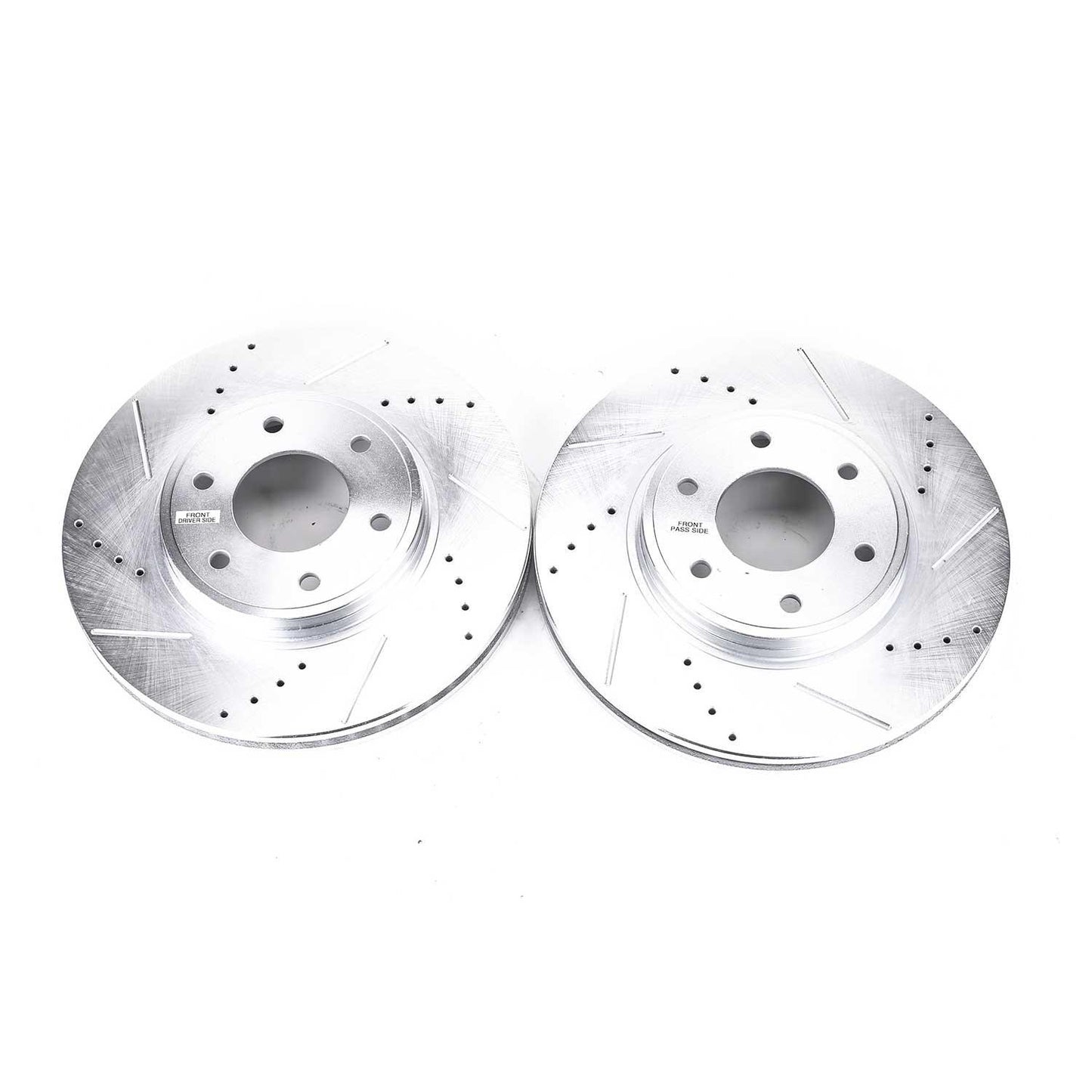 Top View of Front Disc Brake Rotor Set POWERSTOP AR82120XPR