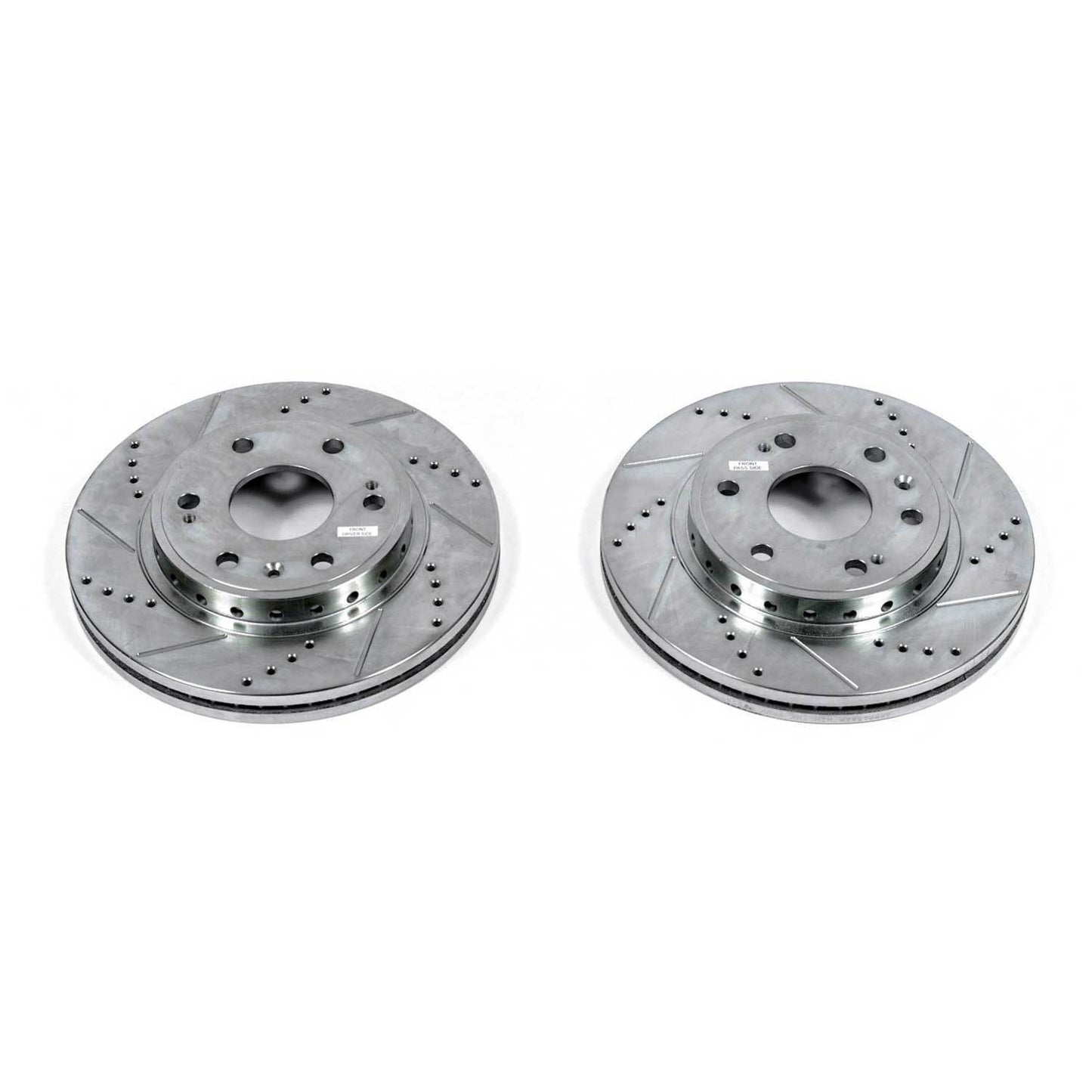 Top View of Front Disc Brake Rotor Set POWERSTOP AR82132XPR