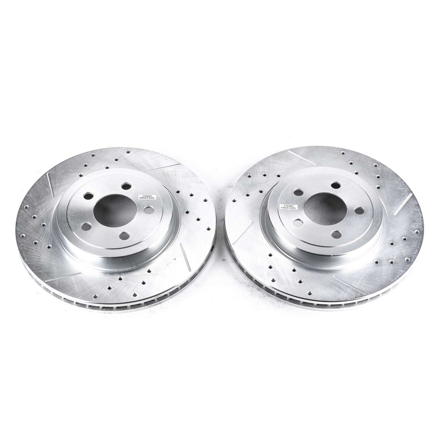 Top View of Front Disc Brake Rotor Set POWERSTOP AR8359XPR