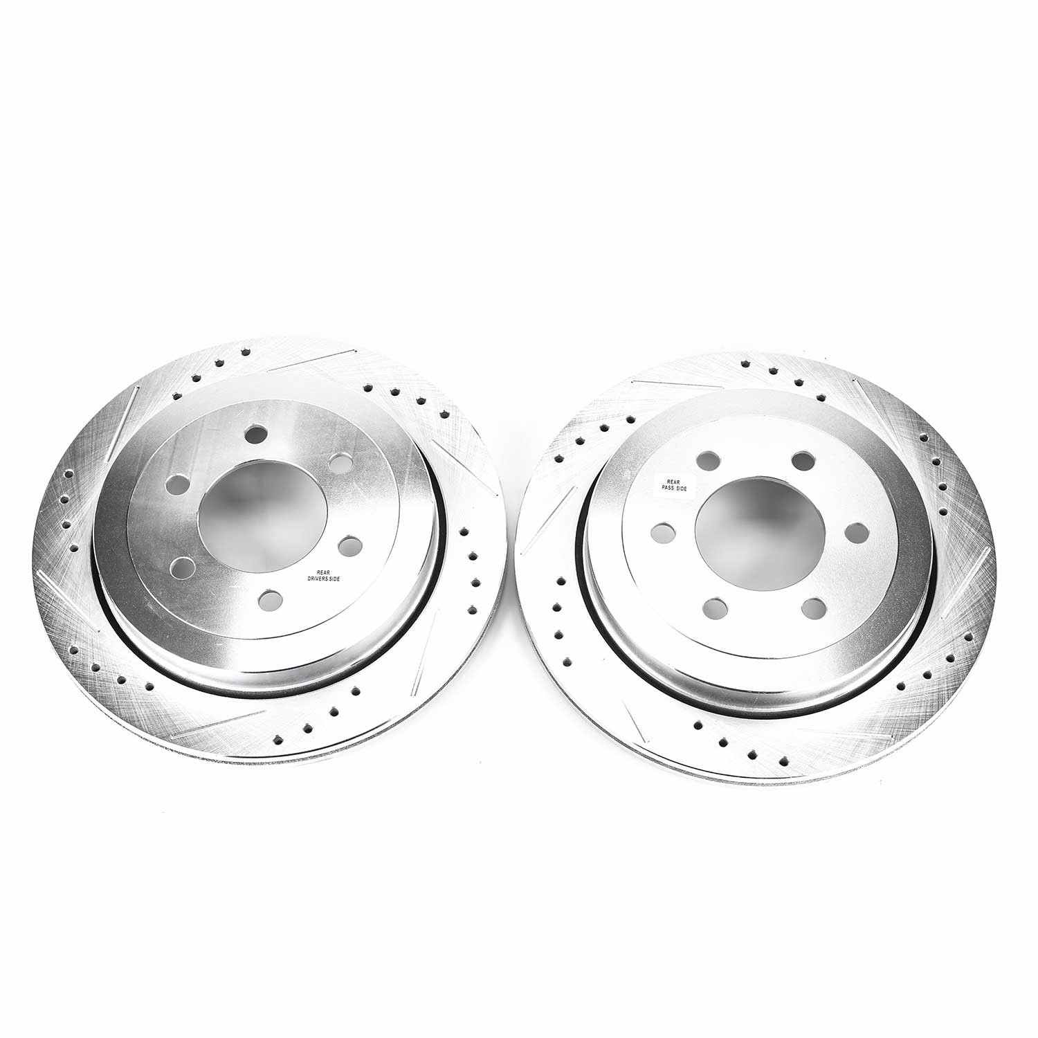 Top View of Rear Disc Brake Rotor Set POWERSTOP AR85124XPR