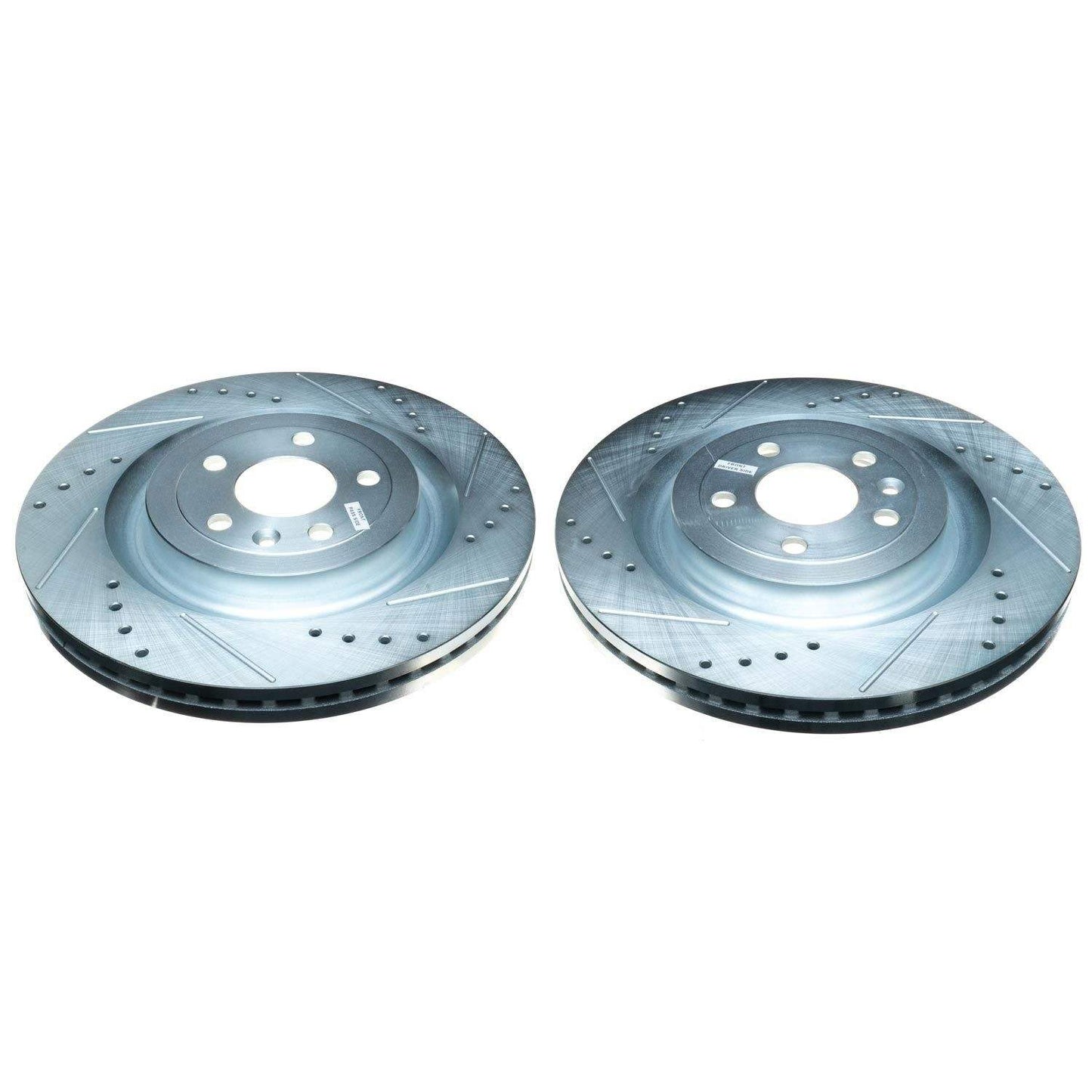 Top View of Front Disc Brake Rotor Set POWERSTOP AR85141XPR