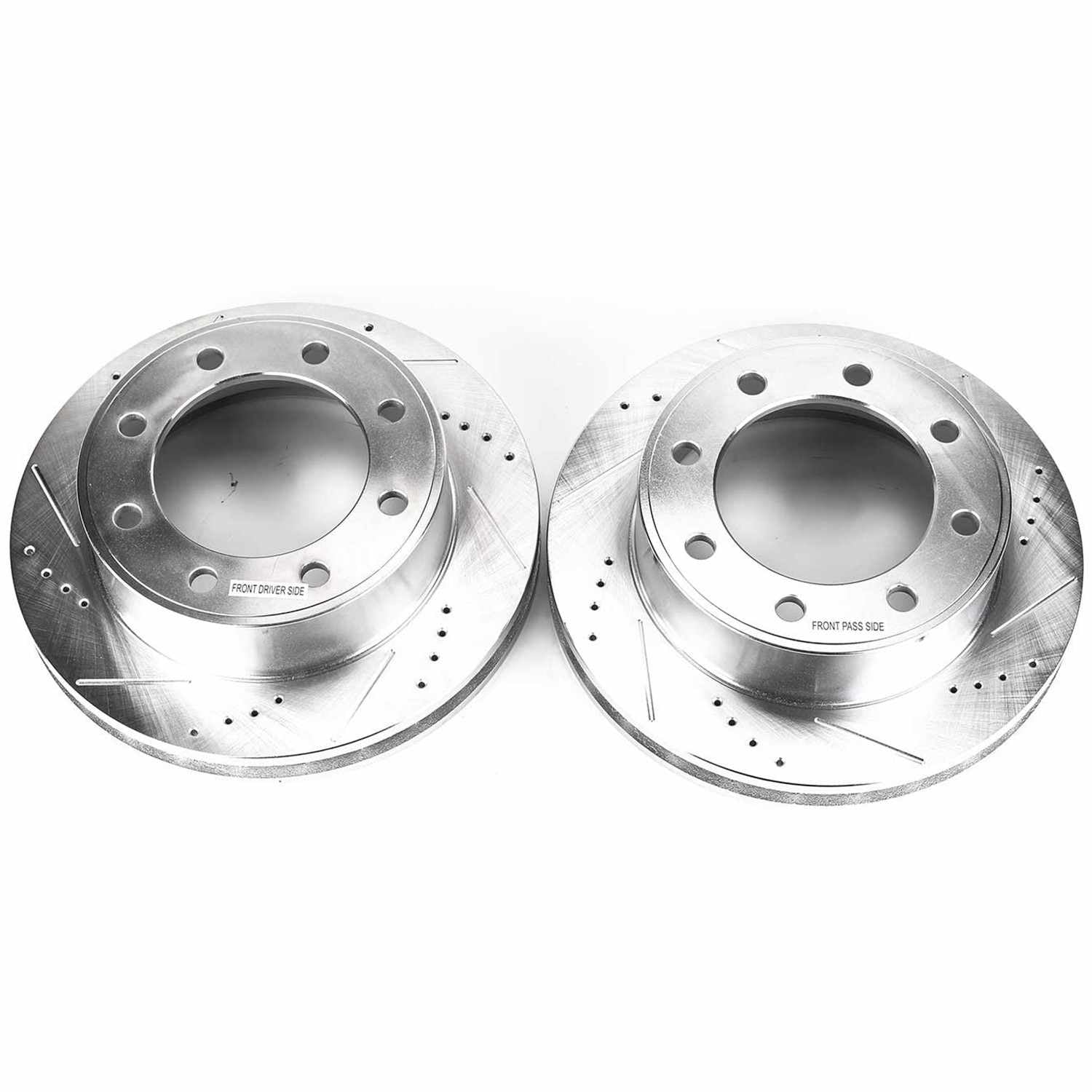 Top View of Front Disc Brake Rotor Set POWERSTOP AR8580XPR