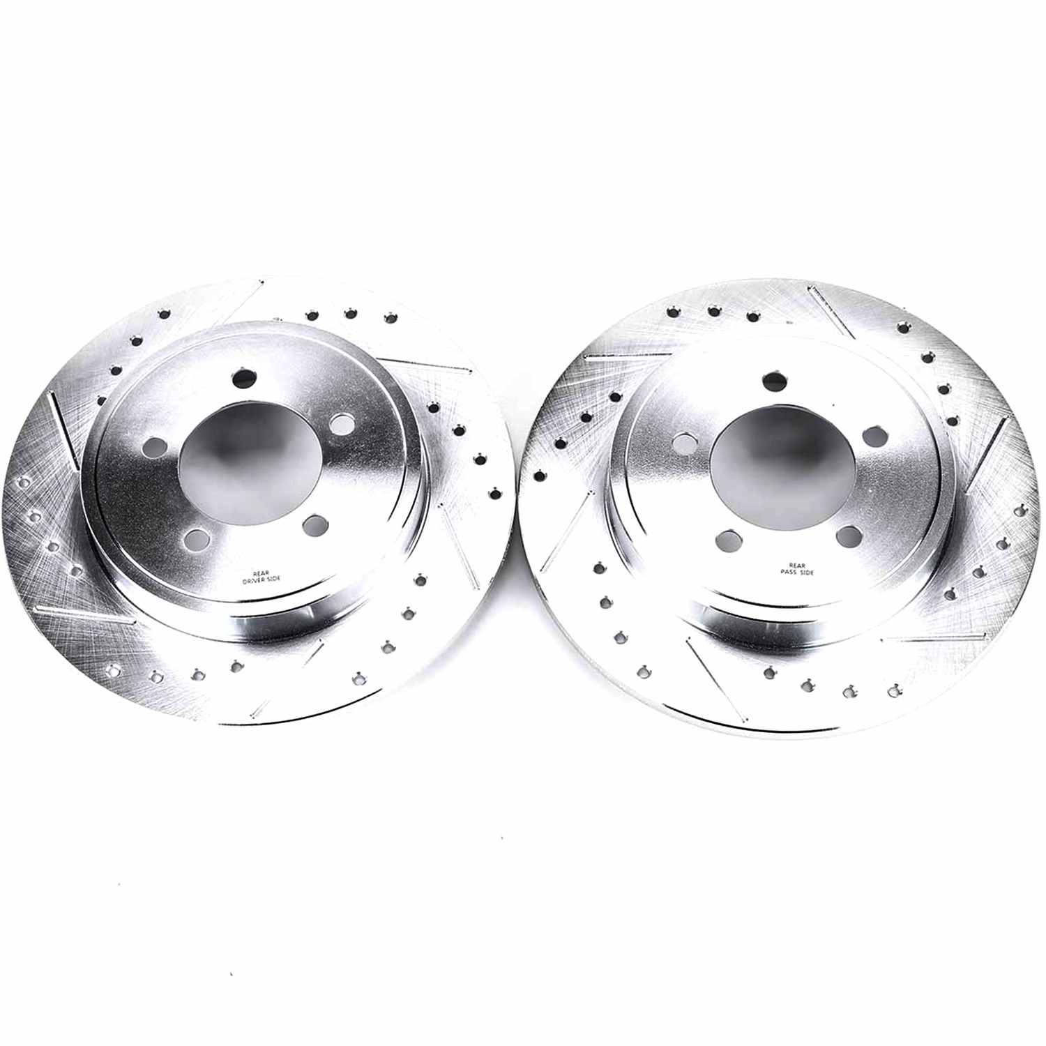 Top View of Rear Disc Brake Rotor Set POWERSTOP AR8587XPR