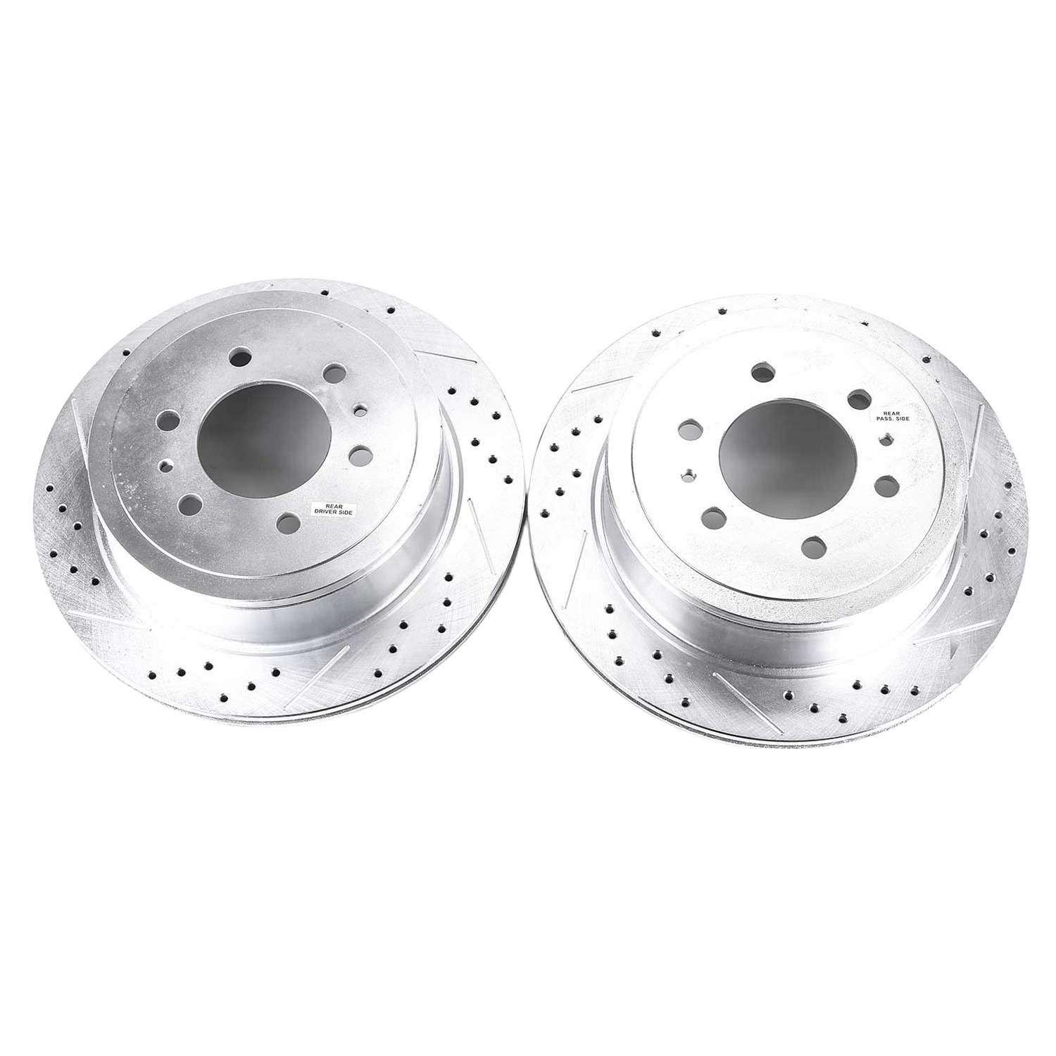 Top View of Rear Disc Brake Rotor Set POWERSTOP AR8598XPR