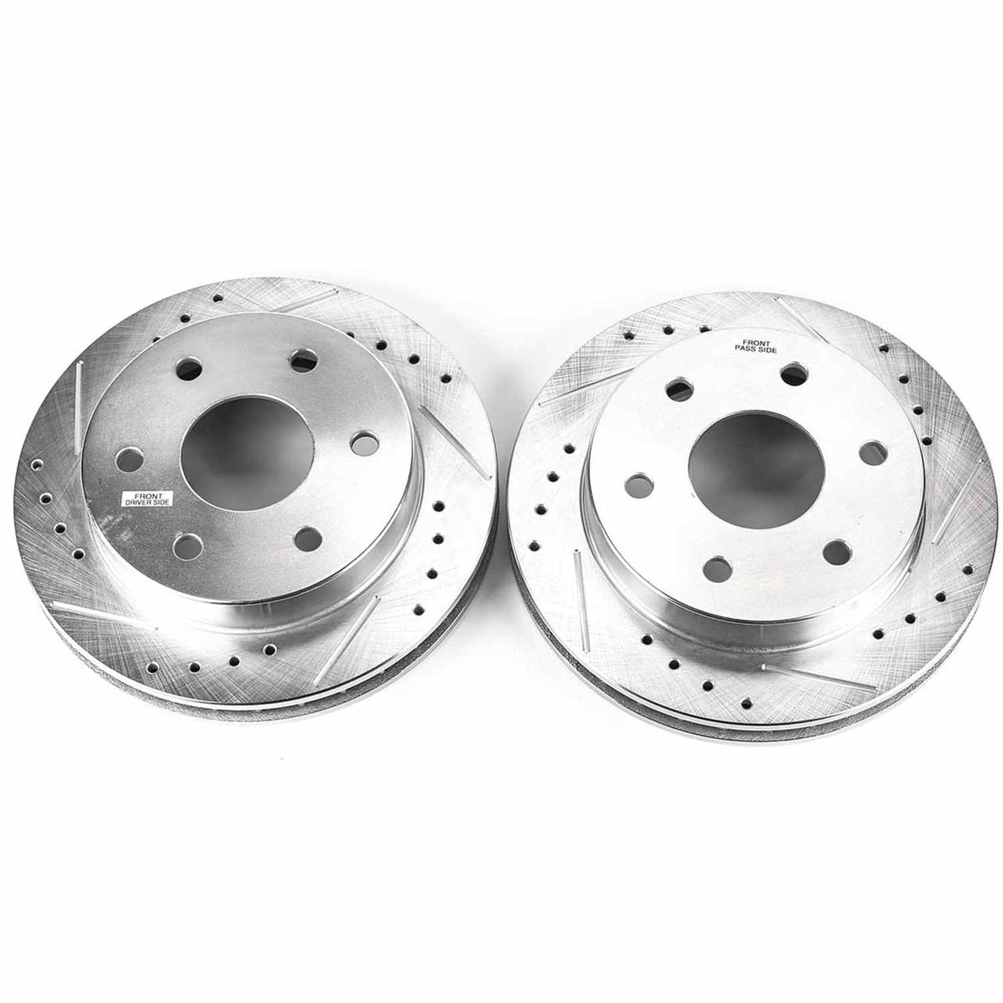 Top View of Front Disc Brake Rotor Set POWERSTOP AR8609XPR