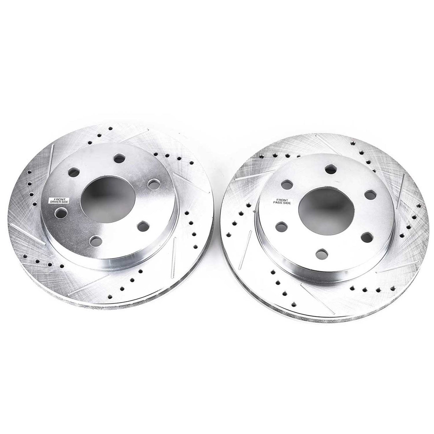 Top View of Front Disc Brake Rotor Set POWERSTOP AR8640XPR