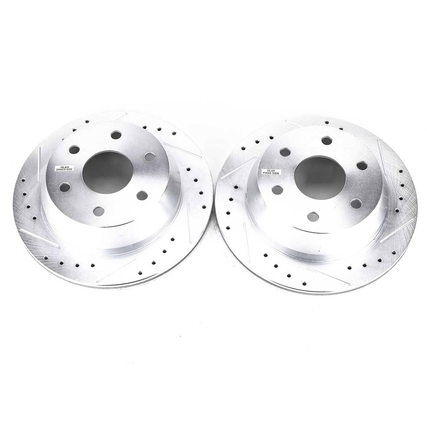 Top View of Rear Disc Brake Rotor Set POWERSTOP AR8641XPR