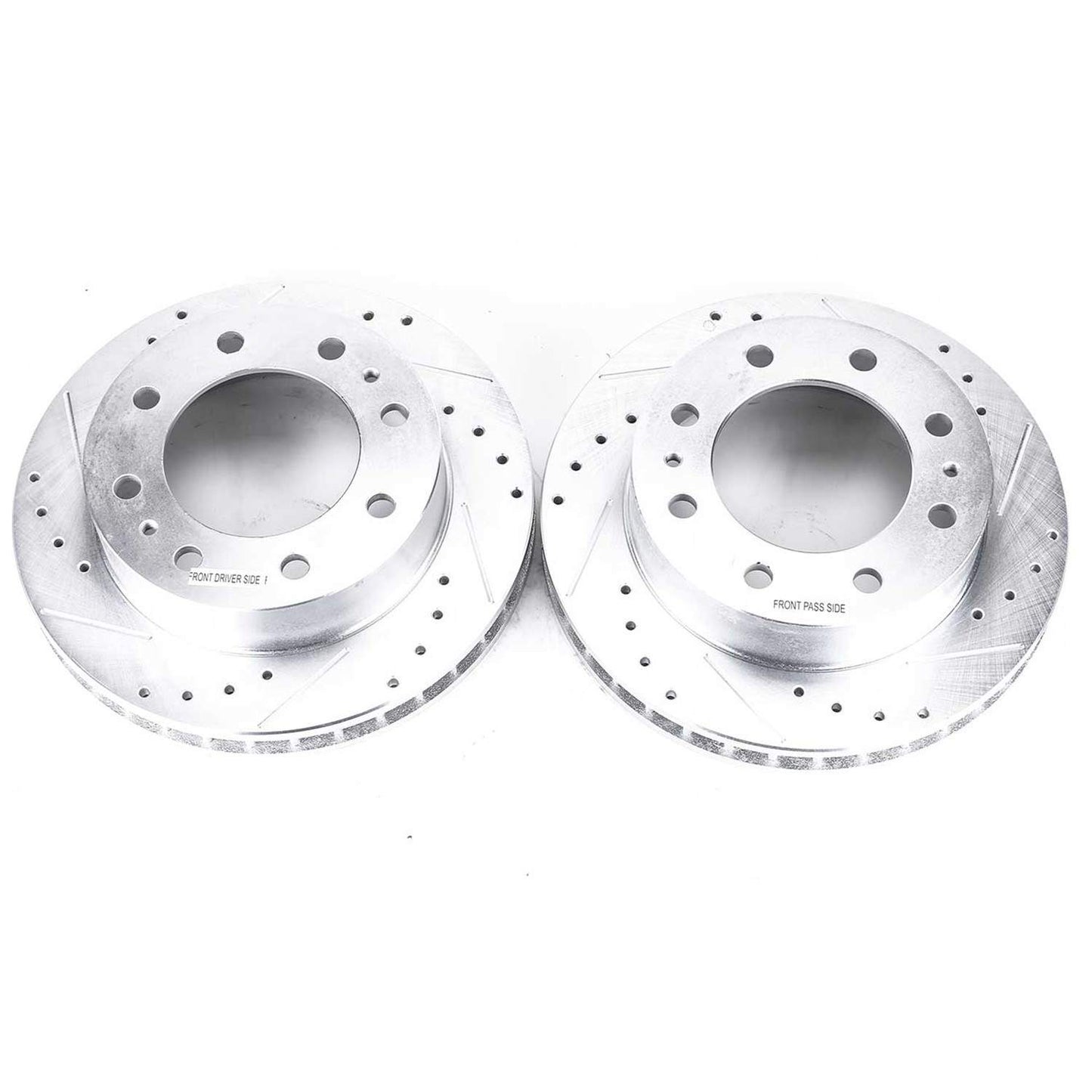 Top View of Front Disc Brake Rotor Set POWERSTOP AR8642XPR