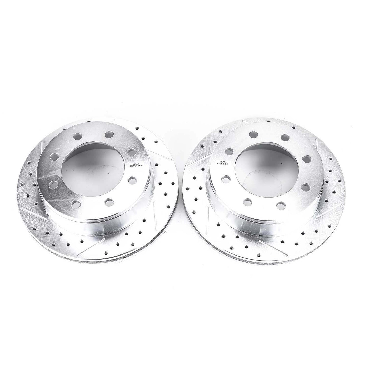 Top View of Rear Disc Brake Rotor Set POWERSTOP AR8644XPR