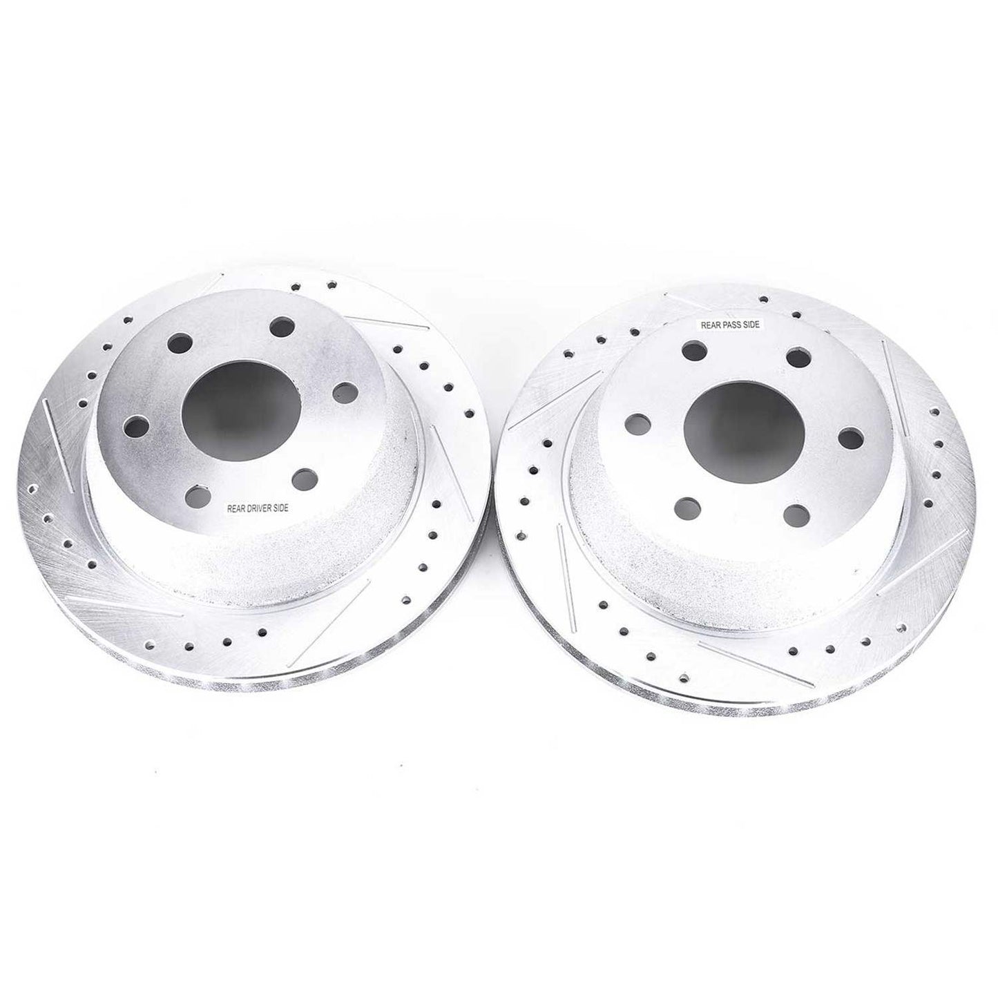 Top View of Rear Disc Brake Rotor Set POWERSTOP AR8645XPR