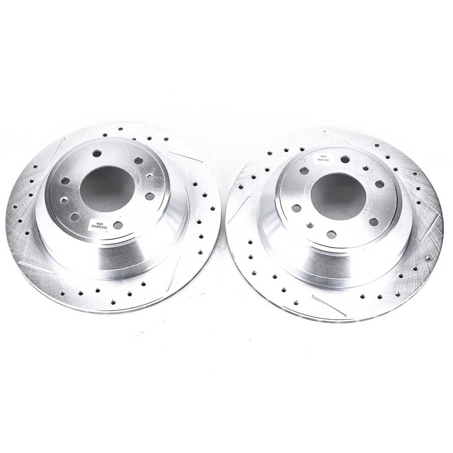 Top View of Rear Disc Brake Rotor Set POWERSTOP AR8647XPR