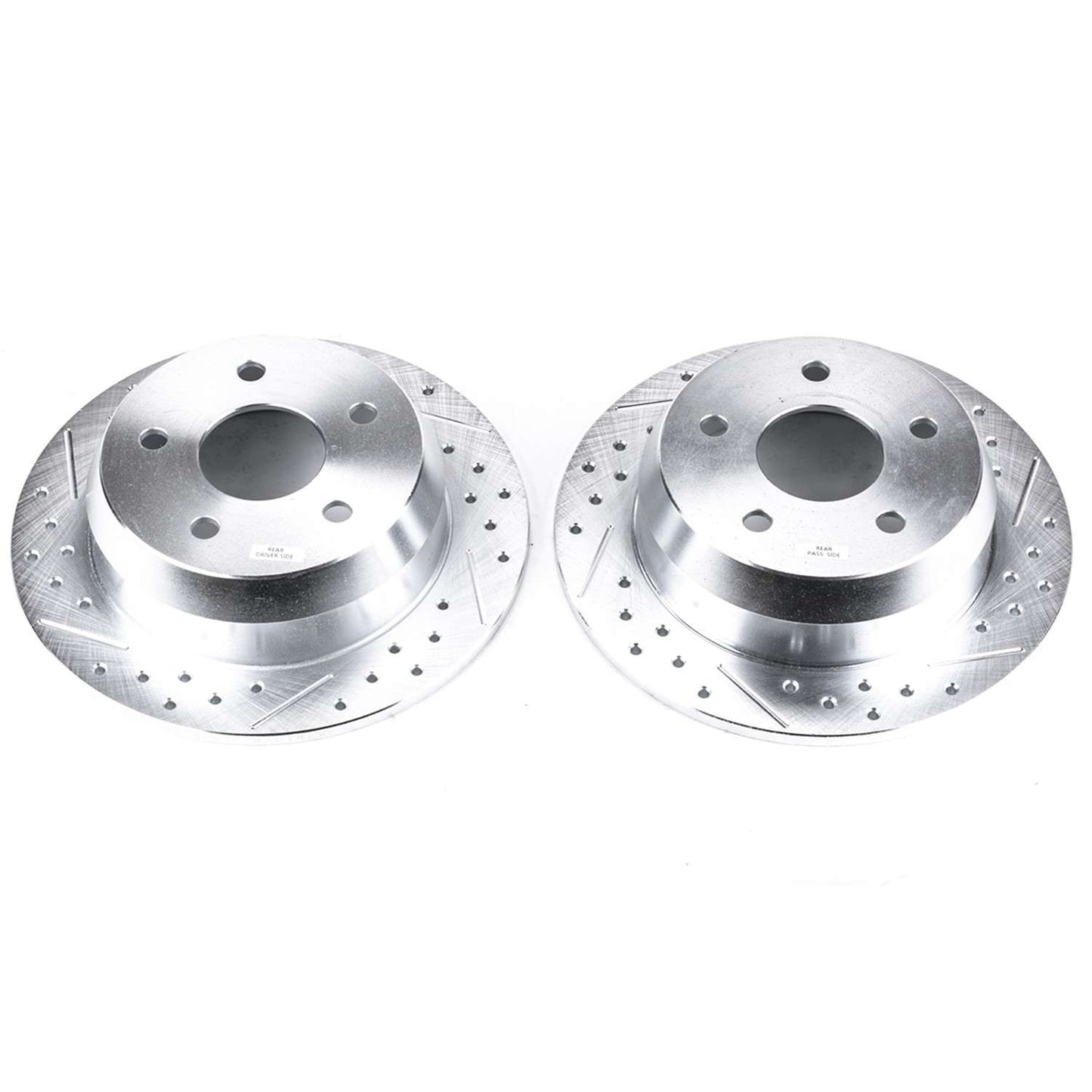 Top View of Rear Disc Brake Rotor Set POWERSTOP AR8743XPR