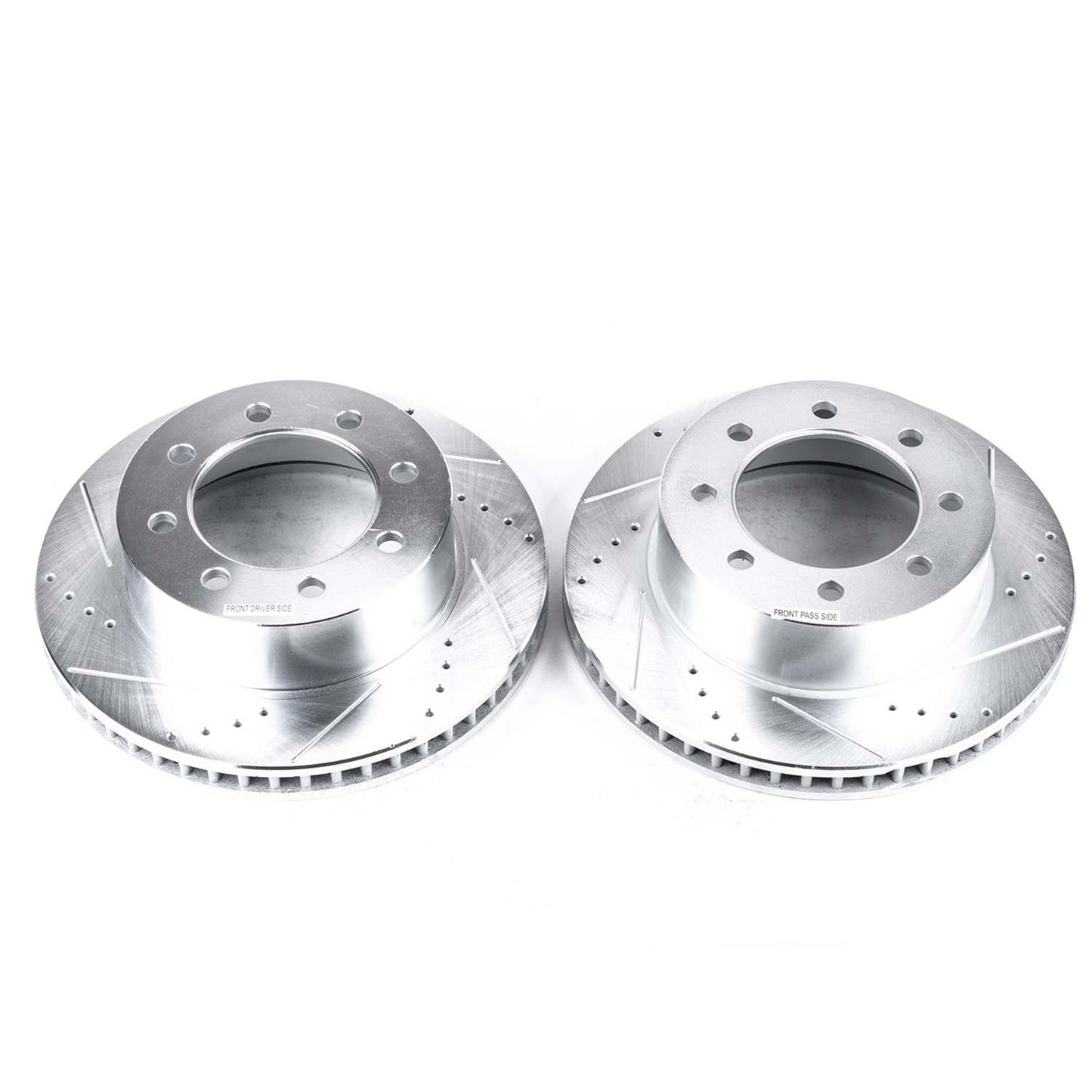 Top View of Front Disc Brake Rotor Set POWERSTOP AR8771XPR