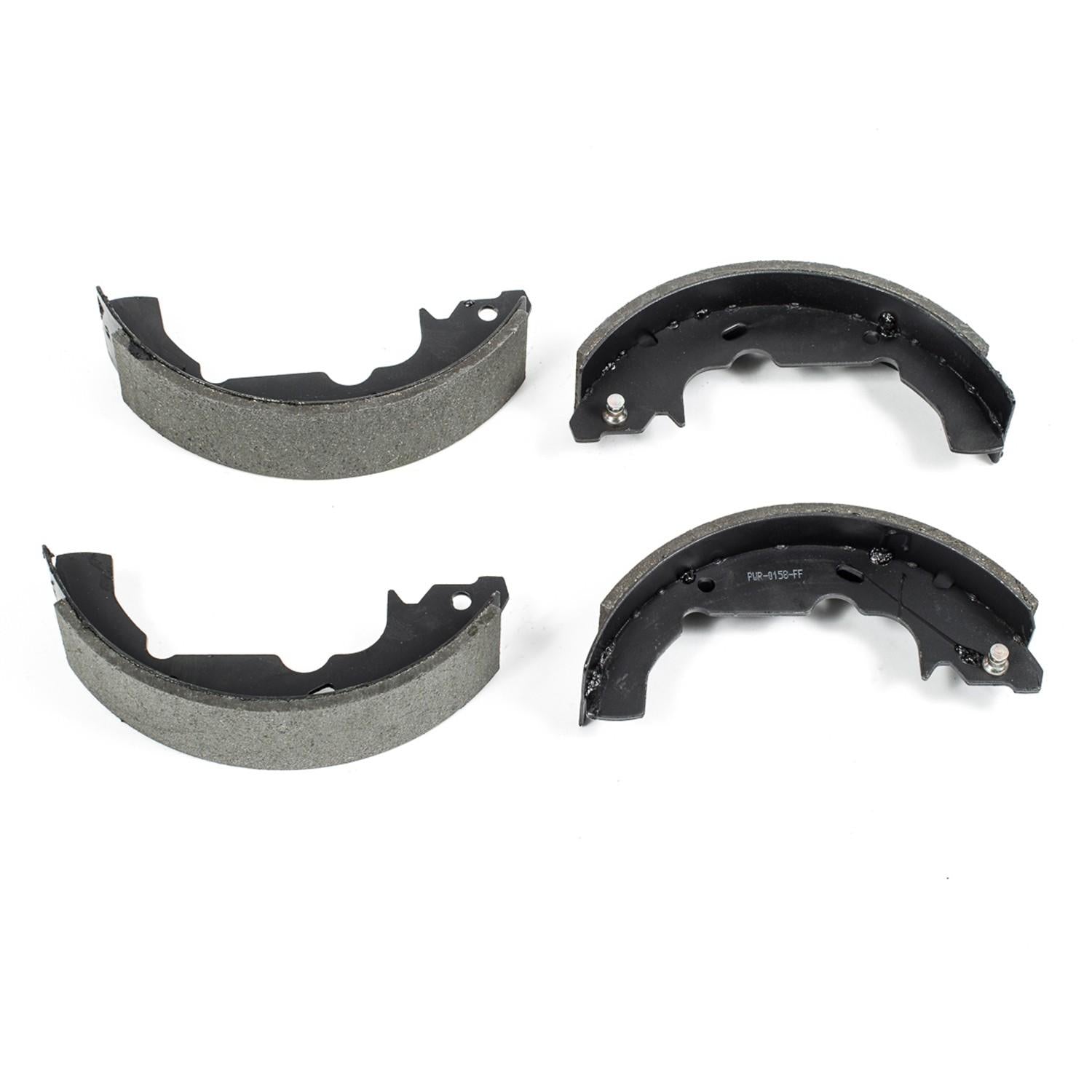 Front View of Rear Drum Brake Shoe POWERSTOP B665