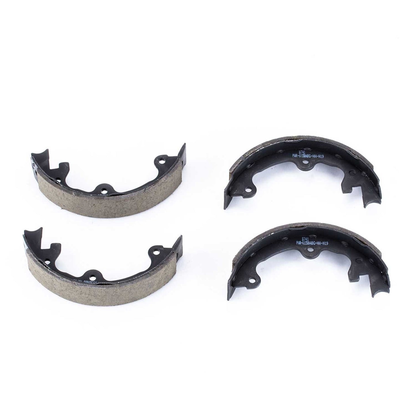 Front View of Rear Parking Brake Shoe POWERSTOP B741