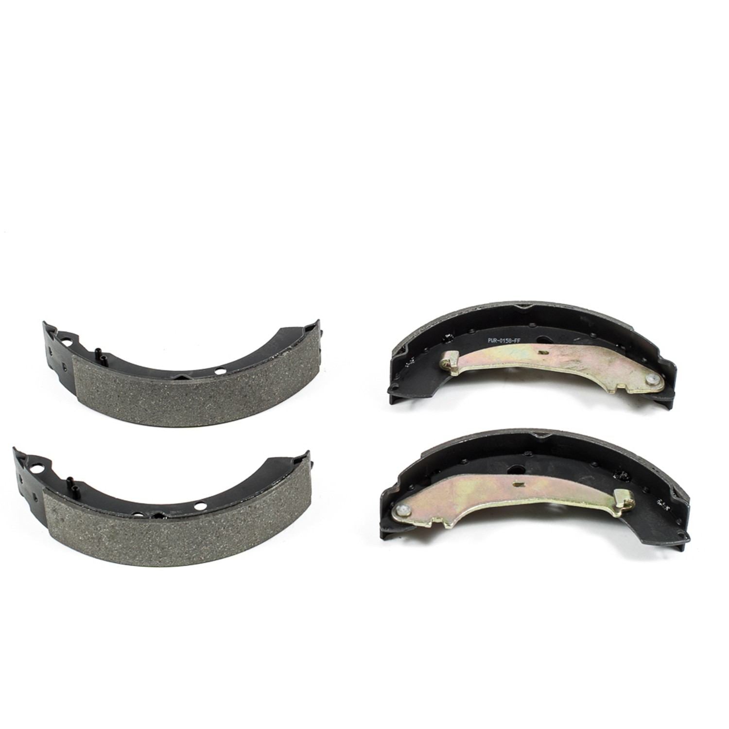 Front View of Rear Drum Brake Shoe POWERSTOP B810