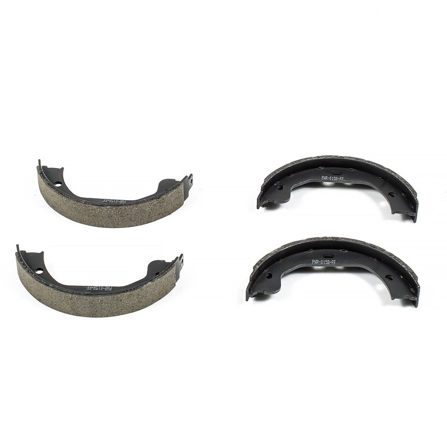 Front View of Rear Parking Brake Shoe POWERSTOP B877