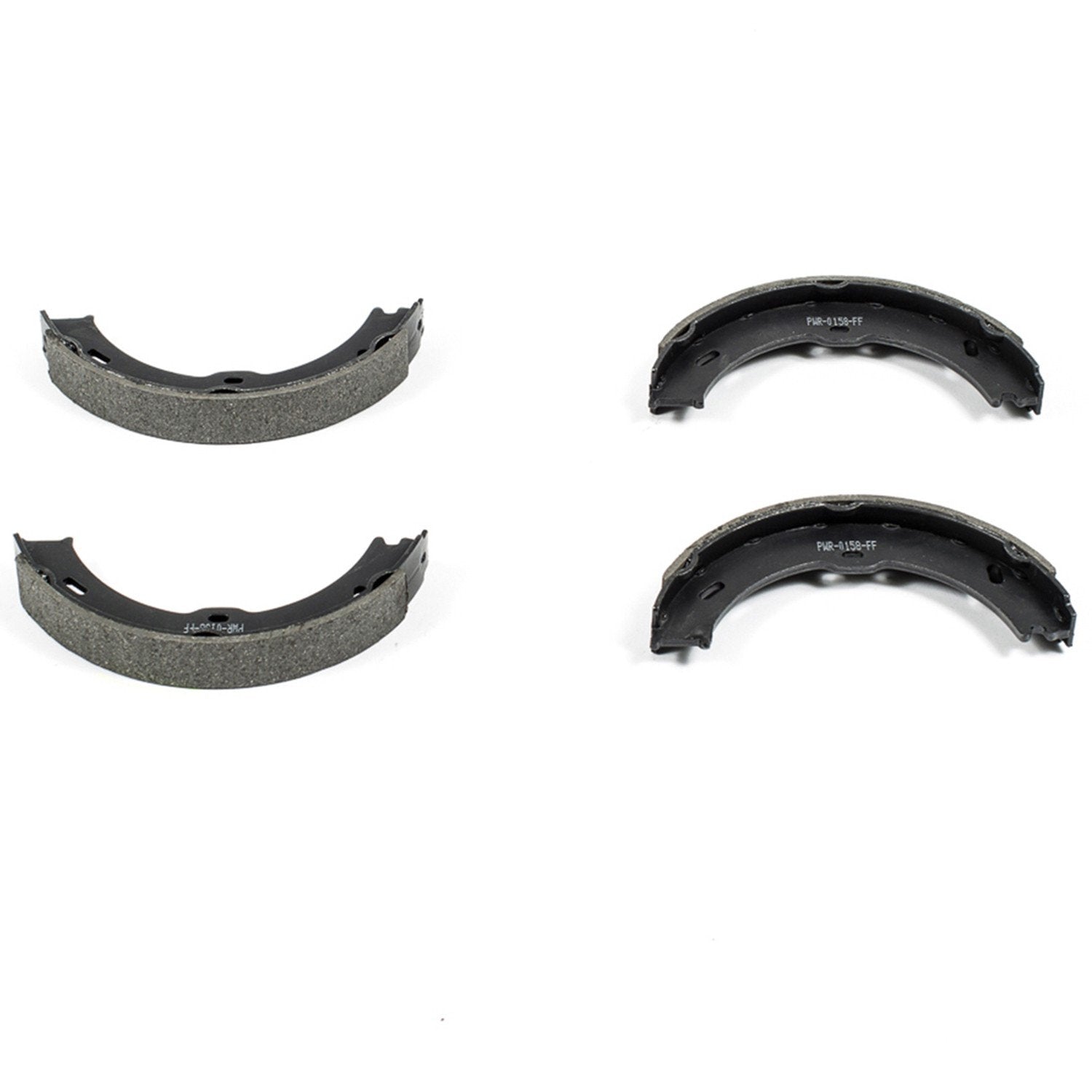 Front View of Rear Parking Brake Shoe POWERSTOP B938