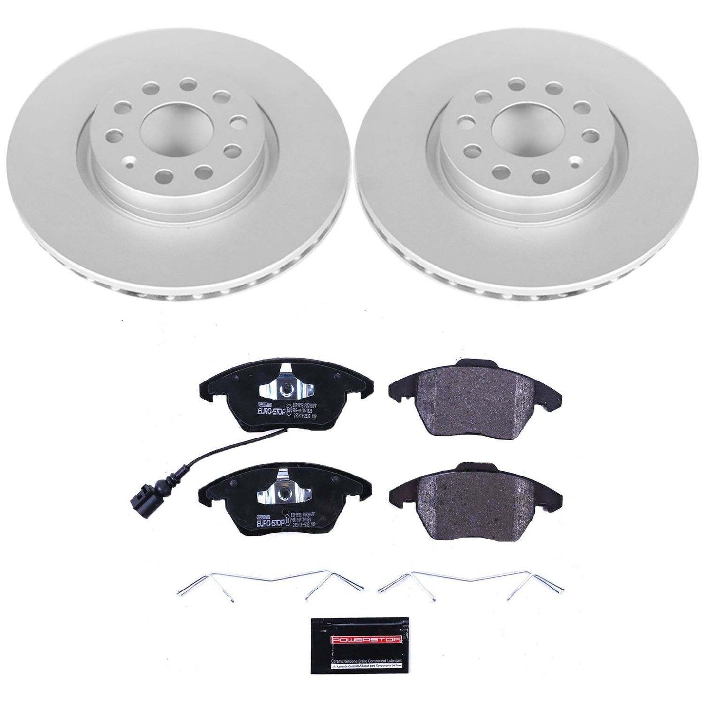 Front View of Front Disc Brake Kit POWERSTOP ESK2259