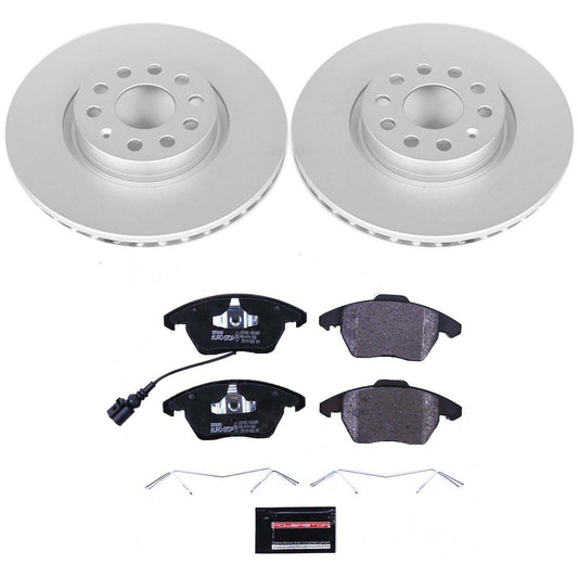 Front Disc Brake Kit POWERSTOP ESK2259 For Audi Volkswagen