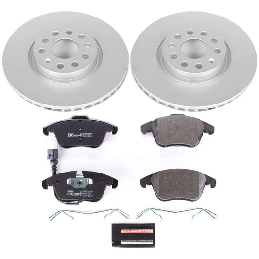 Front View of Front Disc Brake Kit POWERSTOP ESK2963