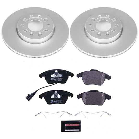 Front View of Front Disc Brake Kit POWERSTOP ESK4623