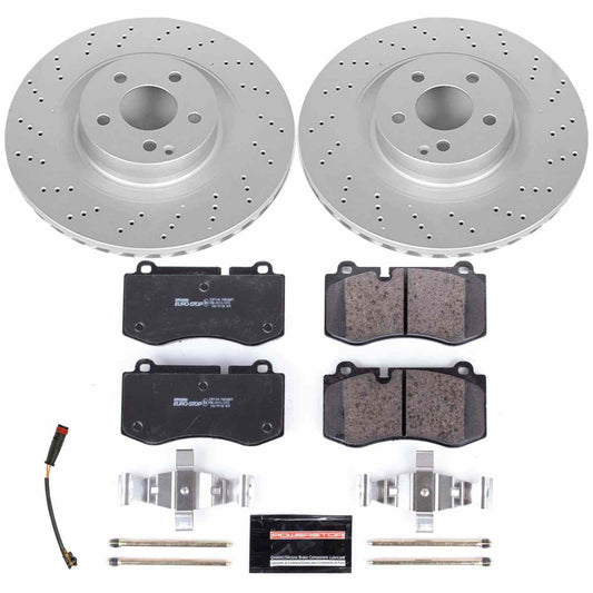 Front View of Front Disc Brake Kit POWERSTOP ESK6755