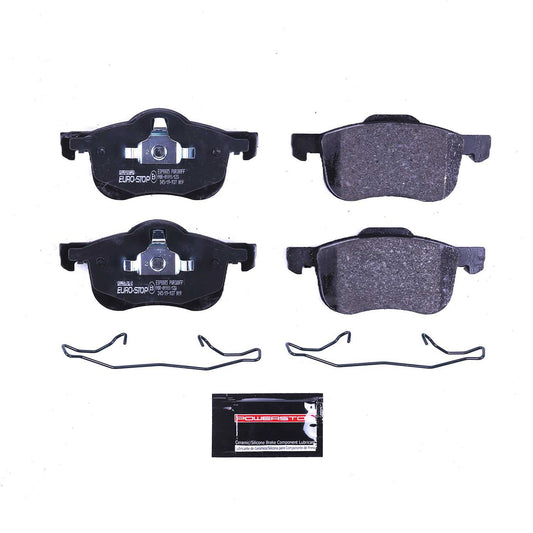 Front View of Front Disc Brake Pad Set POWERSTOP ESP0885