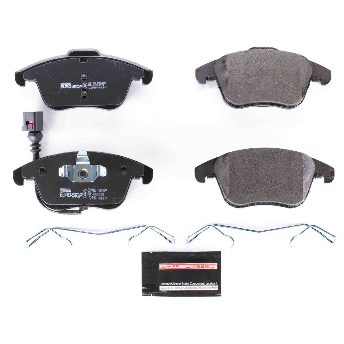 Front Disc Brake Pad Set POWERSTOP ESP1403 For Volkswagen Passat Tiguan Audi Q3 Q3 Quattro