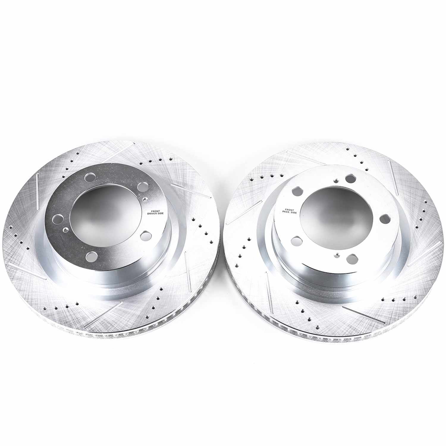 Top View of Front Disc Brake Rotor Set POWERSTOP JBR1309XPR