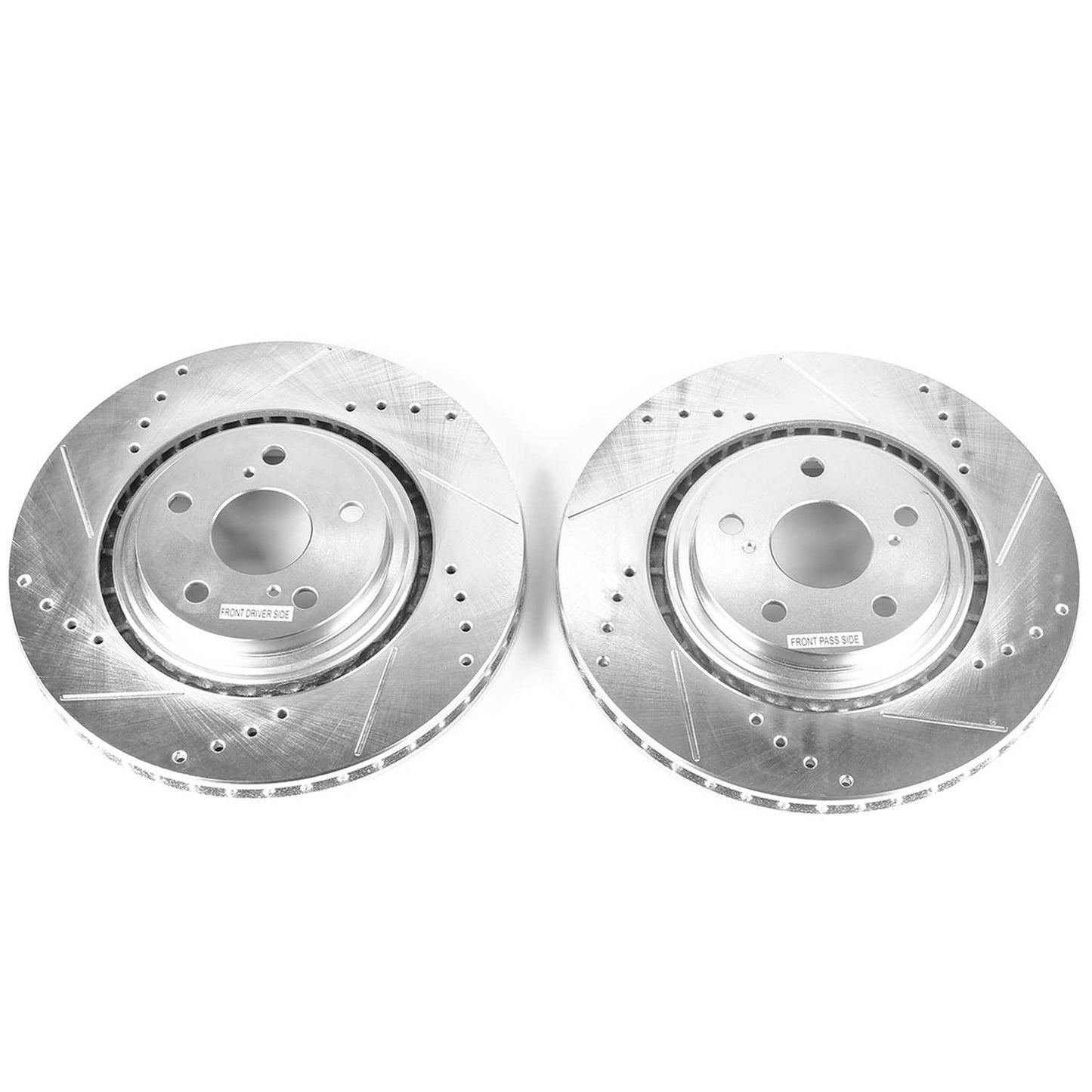 Top View of Front Disc Brake Rotor Set POWERSTOP JBR1310XPR