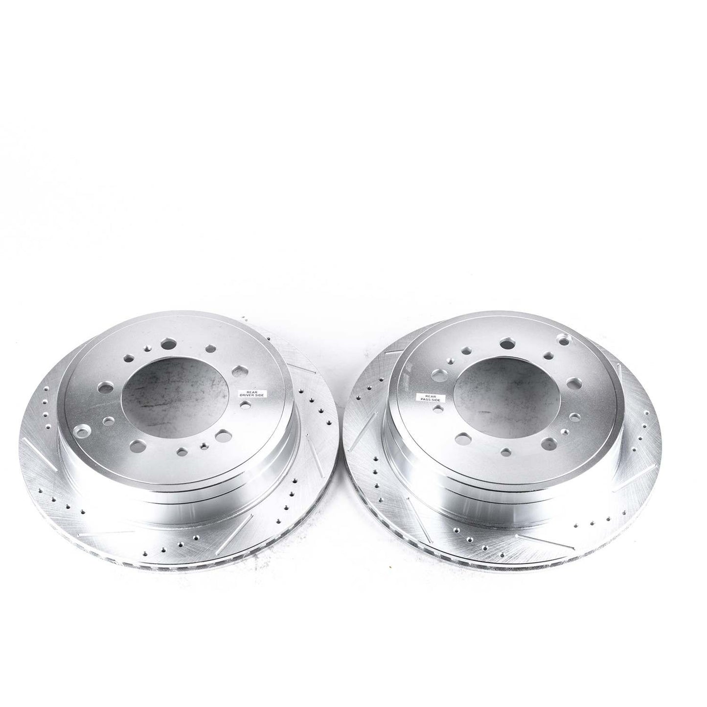 Top View of Rear Disc Brake Rotor Set POWERSTOP JBR1355XPR