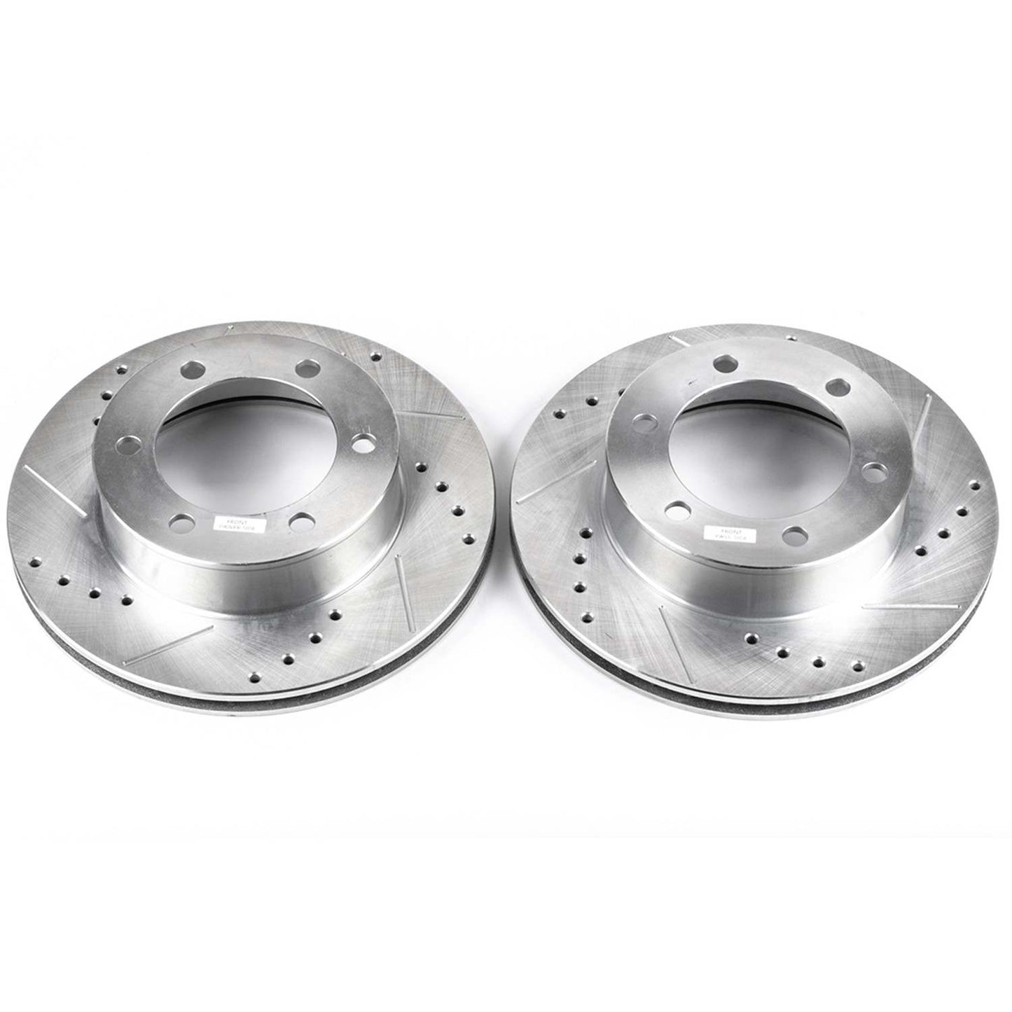 Top View of Front Disc Brake Rotor Set POWERSTOP JBR791XPR