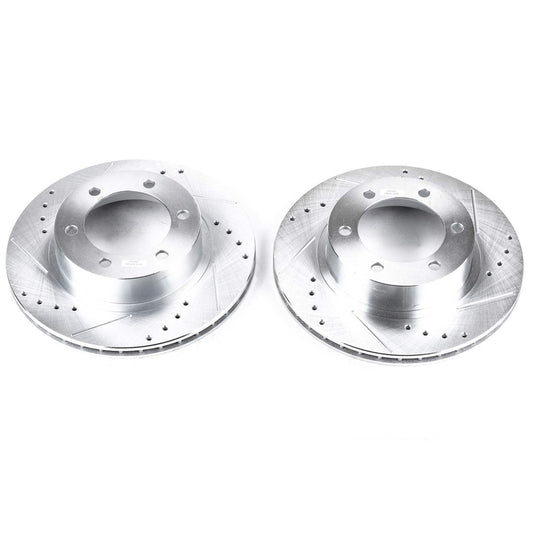 Front Disc Brake Rotor Set (319mm Rotor) POWERSTOP JBR794XPR For Toyota 4Runner Tacoma