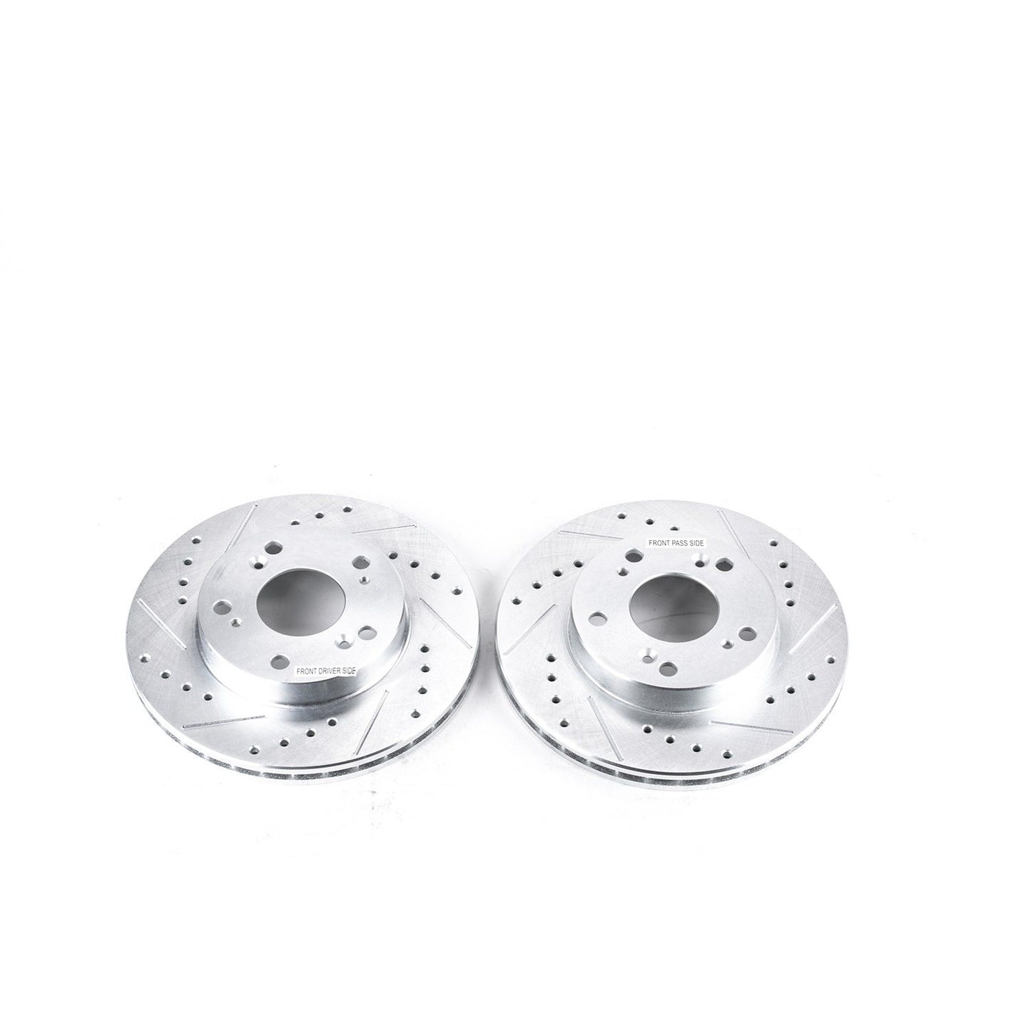 Top View of Front Disc Brake Rotor Set POWERSTOP JBR962XPR